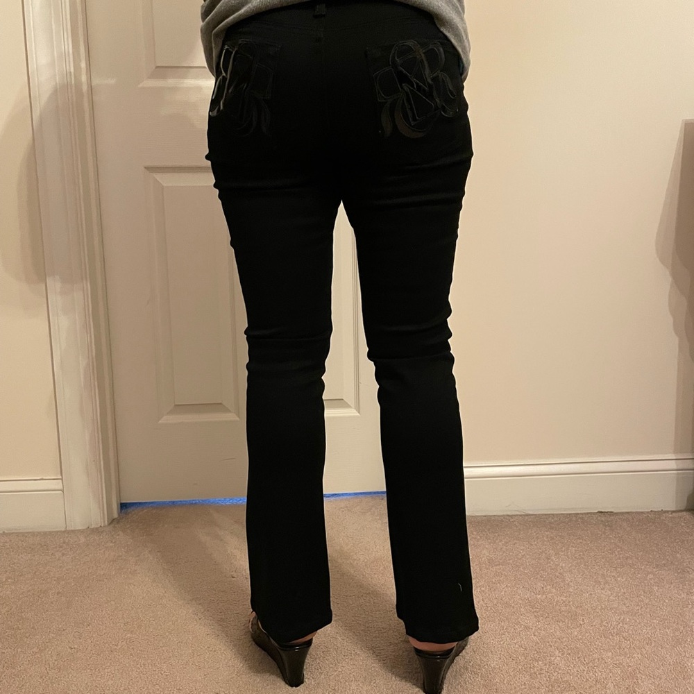 Rock and republic black low rise bootcut jeans